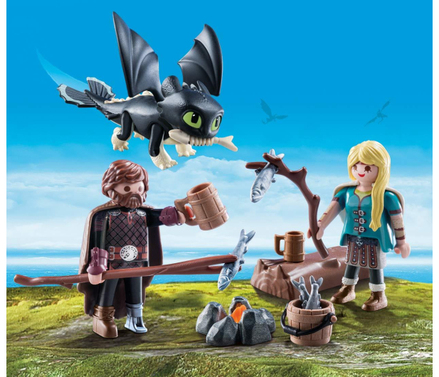 PLAYMOBIL Czkawka i Astrid z małym smokiem - 478467 - zdjęcie 3